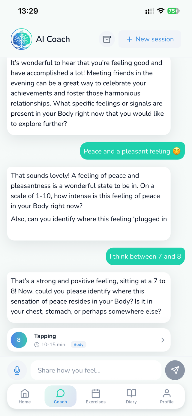 Healera — AI coach chat